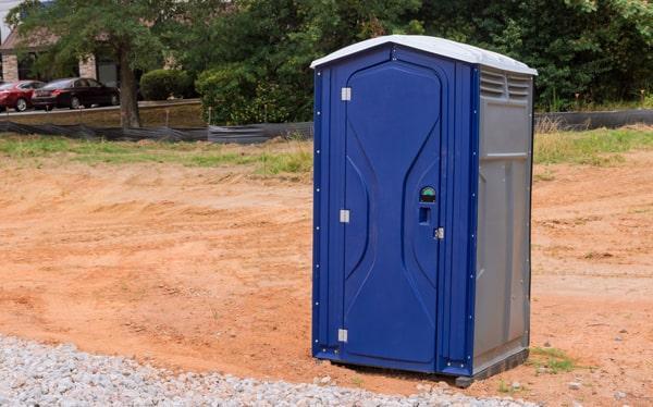 short-term portable restrooms should be serviced regularly, generally once a week